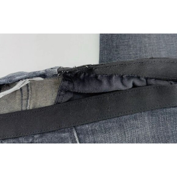 Helmut Lang Gray/Blue Skinny Pull On Elastic Waist Jeans Sz 28 Inseam 34.5,‎ USA - Picture 6 of 12